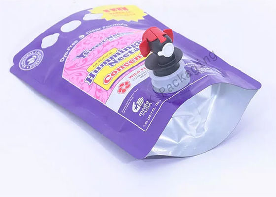 کیسه پایه دار سفارشی در جعبه آلومینیومی دو ته با دهانه / اسپیگوت