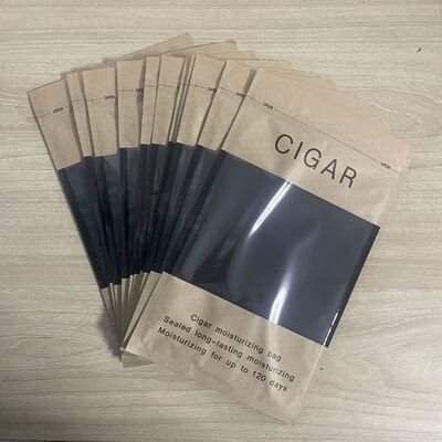 کیسه های مرطوب کننده سیگار با طراحی زیپلاک سبک وزن و جمع و جور با ویژگی MOPP VMPET ساختار مواد PE برای محافظت از سیگار