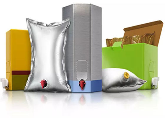 کیسه های 20 لیتری 12 لیتری دهانه مایع در جعبه با اسپری برای شراب نوشیدنی مایع آبمیوه آب