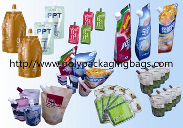کیسه های چند لایه بسته بندی کیسه های پلی برای شیر سویا کیسه ایستاده دهانه