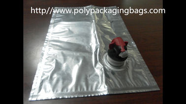 کیسه ایستاده کیسه فویل آلومینیومی قابل استفاده مجدد با دهانه برای شراب کیسه های BIB پایه دار با اسپیگوت
