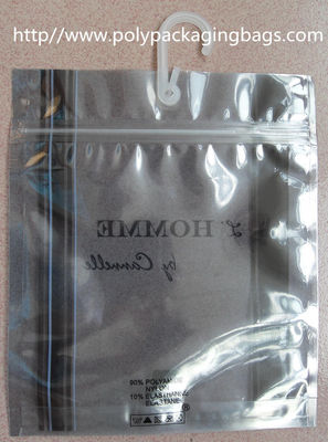 کیسه های هوک پلاستیکی سفارشی / کیسه های پلاستیکی آنتی استاتیک با لباس زیر برای لباس، لباس