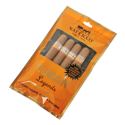 چاپ سفارشی سفر سیگار Humidor کیسه 4-6 سیگار کیسه های پلاستیکی مرطوب شده با کیسه بسته بندی سیگار