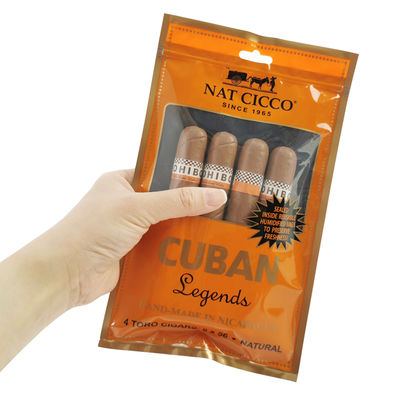 چاپ سفارشی سفر سیگار Humidor کیسه 4-6 سیگار کیسه های پلاستیکی مرطوب شده با کیسه بسته بندی سیگار