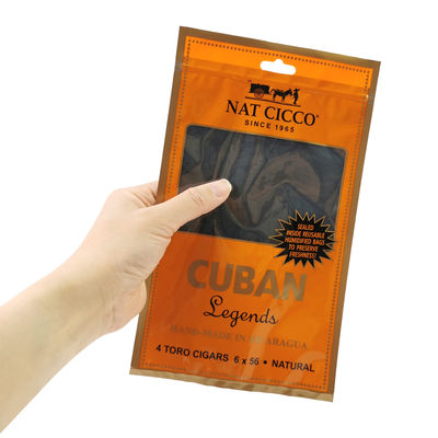 چاپ سفارشی سفر سیگار Humidor کیسه 4-6 سیگار کیسه های پلاستیکی مرطوب شده با کیسه بسته بندی سیگار