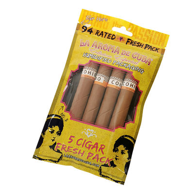 کیسه‌های بسته‌بندی سیگار زیپ‌لاک با چاپ سفارشی، کیسه‌های پلاستیکی مرطوب‌کننده سیگار با لایه آبرسان