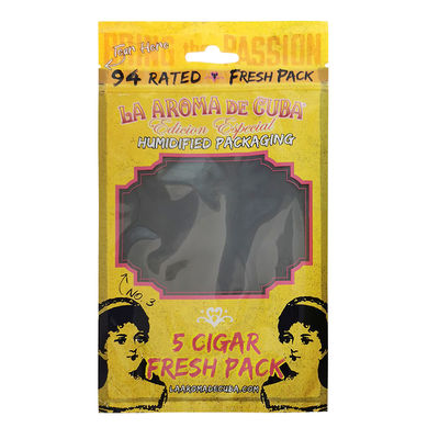 کیسه‌های بسته‌بندی سیگار زیپ‌لاک با چاپ سفارشی، کیسه‌های پلاستیکی مرطوب‌کننده سیگار با لایه آبرسان