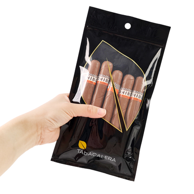بسته بندی پلاستیکی سفارشی PE PET ضد رطوبت قابل استفاده مجدد Zip Lock Mylar Bag طراحی ایستاده برای سیگار های تنباکو