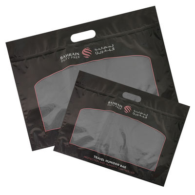 سفارشی سازی چاپ رطوبت کیسه های سیگار زیپ سیگار Humidor بسته بندی سفر رطوبت Humidifier کیسه