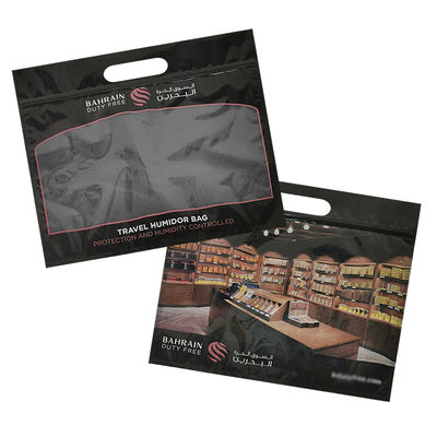 سفارشی سازی چاپ رطوبت کیسه های سیگار زیپ سیگار Humidor بسته بندی سفر رطوبت Humidifier کیسه