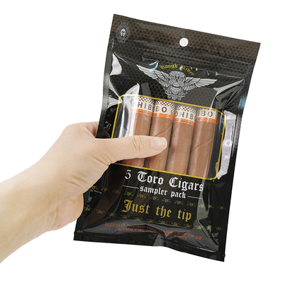 لوگو چاپی سفارشی ضد رطوبت 3 طرف بسته بندی سگار Humidor برای سفر و رطوبت / Humidifier Packaging