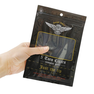 بسته های مسطح ضد رطوبت طراحی شده به صورت سفارشی چاپی و بسته بندی حرارتی از ورق آلومینیوم Mylar 3 Side Seal برای بسته های سیگار برگ تنباکو