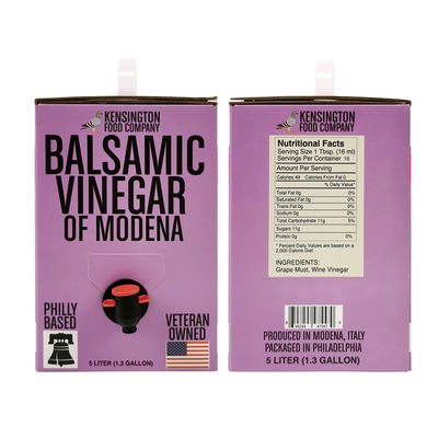 کیسه بسته‌بندی آبمیوه 5 لیتری شفاف آلومینیومی سفارشی، کیسه نوشیدنی، کیسه شراب در جعبه