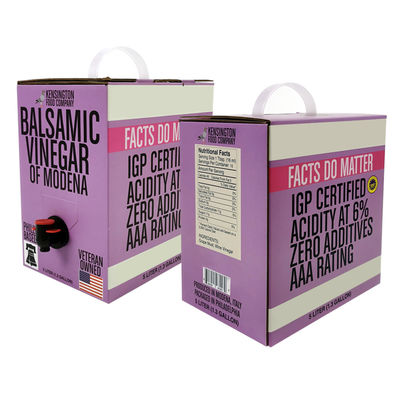 کیسه بسته‌بندی آبمیوه 5 لیتری شفاف آلومینیومی سفارشی، کیسه نوشیدنی، کیسه شراب در جعبه