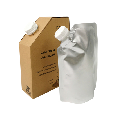 کیسه نوشیدنی 1L/2L/3L/5L با دسته یکبار مصرف، کیسه قهوه، کیسه BIB در جعبه، شراب با شیر، جعبه قهوه توزیع کننده