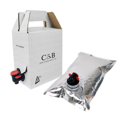 کیسه در جعبه با قابلیت توزیع آسان با دهانه و بدون دسته برای بسته‌بندی چند منظوره