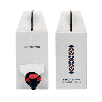 کیسه در جعبه با قابلیت توزیع آسان با دهانه و بدون دسته برای بسته‌بندی چند منظوره