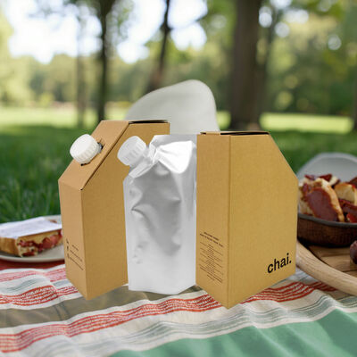 کیسه در جعبه با گواهینامه ISO SGS با چاپ سفارشی، بسته‌بندی مربعی و مستطیلی، ارائه راه‌حل‌های ذخیره‌سازی ایمن مایعات