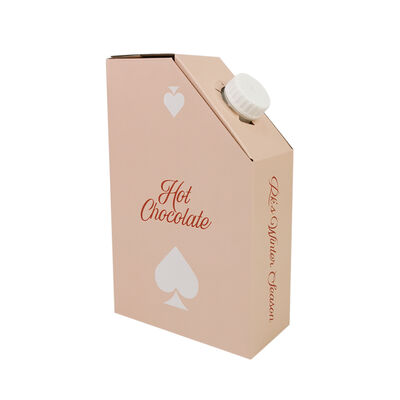 Customized Juice bags in box packaging with tap enabling controlled dispensing and reducing waste in beverage packaging