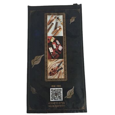 Cigar Moisturizing Plastic Zipper Bags Eco Friendly Leak Proof Resealable Cigar Packaging Bag Suitable for Cigar Preservation