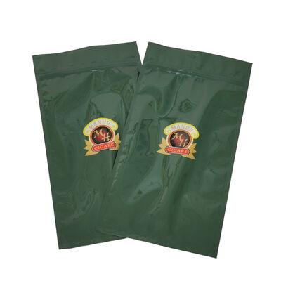 Thickness 009mm plastic cigar bags cigar moisturizing plastic zipper bags crafted for maintaining cigar during shipping and retail display