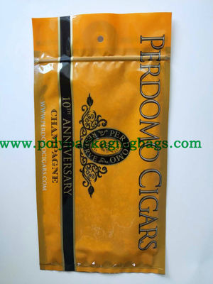 سیپ لاک بسته بندی دخانیات مرطوب شده کیسه سفر کیسه های پلاستیکی بسته بندی سیگار کیسه بسته بندی با سوراخ و پنجره