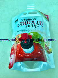 کیسه های مواد غذایی مایع پلاستیکی 0.19 میلی متری 20 لیتری با دریچه / اسپیگوت