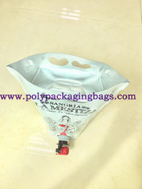 بسته بندی مایع آبمیوه PE 1.5L کیسه ایستاده با دهانه / اسپیگوت