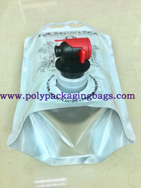 بسته بندی مایع آبمیوه PE 1.5L کیسه ایستاده با دهانه / اسپیگوت