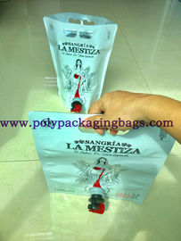 بسته بندی مایع آبمیوه PE 1.5L کیسه ایستاده با دهانه / اسپیگوت