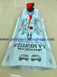 بسته بندی مایع آبمیوه PE 1.5L کیسه ایستاده با دهانه / اسپیگوت