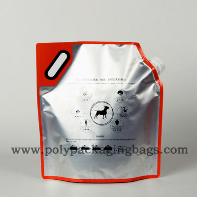 کیسه های فویل آلومینیومی ایستاده 2.5 کیلوگرمی کیسه های فویل دار PET با دهانه
