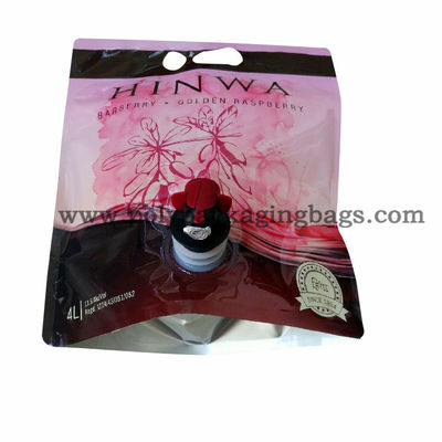 دریچه پروانه ای 0.18 میلی متری کیسه ایستاده 4 لیتری با دهانه / کیسه های کیسه دهانه دار