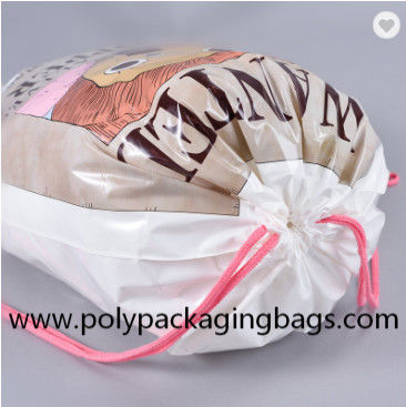 کیف کوله پشتی طناب دولایه PE CPE ورزشی در فضای باز کیف های پلاستیکی بند کشی