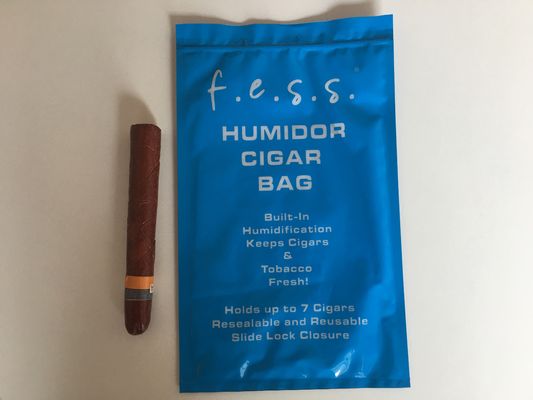 ظرفیت 4-6 Cigars Fresh Keeping Moisturizing Zipper Packaging Bag for Cigar Tabacco Humidity Bag with Zip Lock