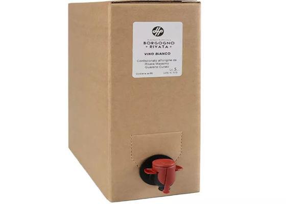 بسته بندی پلاستیکی Aseptic BIB کیسه در جعبه 20 لیتری برای نوشیدنی شراب