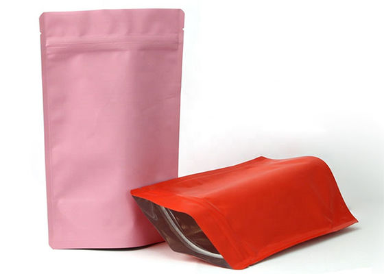 کیسه های زیپ دار آلومینیومی چای سیاه مات مات دار Doypack Mylar Storage for Food